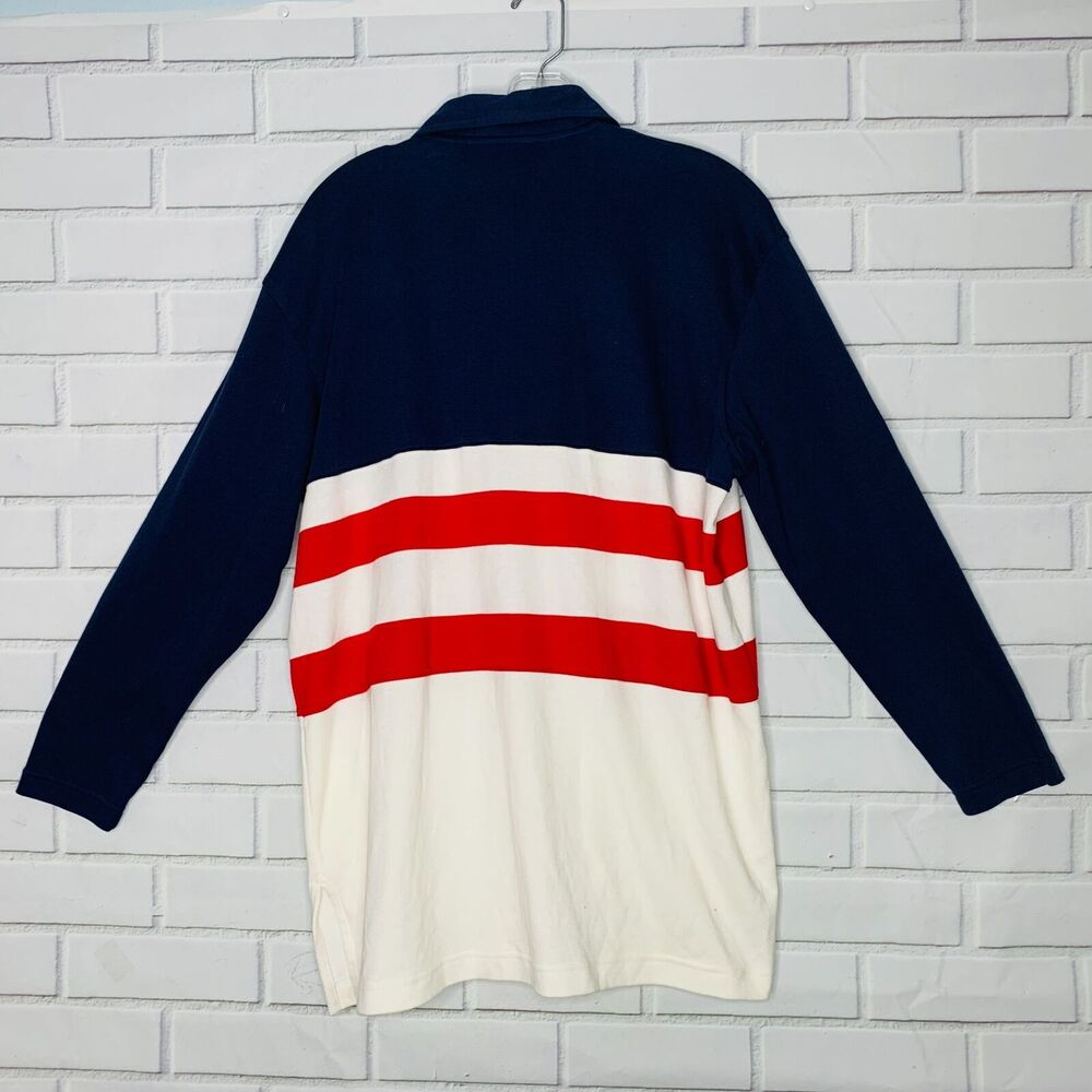 vintage NWT Bechamel top July 4 patriotic nautical red white blue size large - Picture 2 of 11
